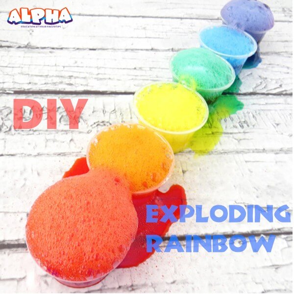 Alpha science classroom: DIY exploding rainbow of science experiments for kids